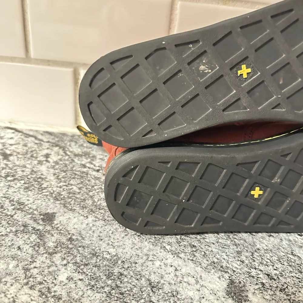 DOC MARTINS 7 Shoreditch Burgandy woman canvas boot casual minimalist casual - Picture 9 of 10